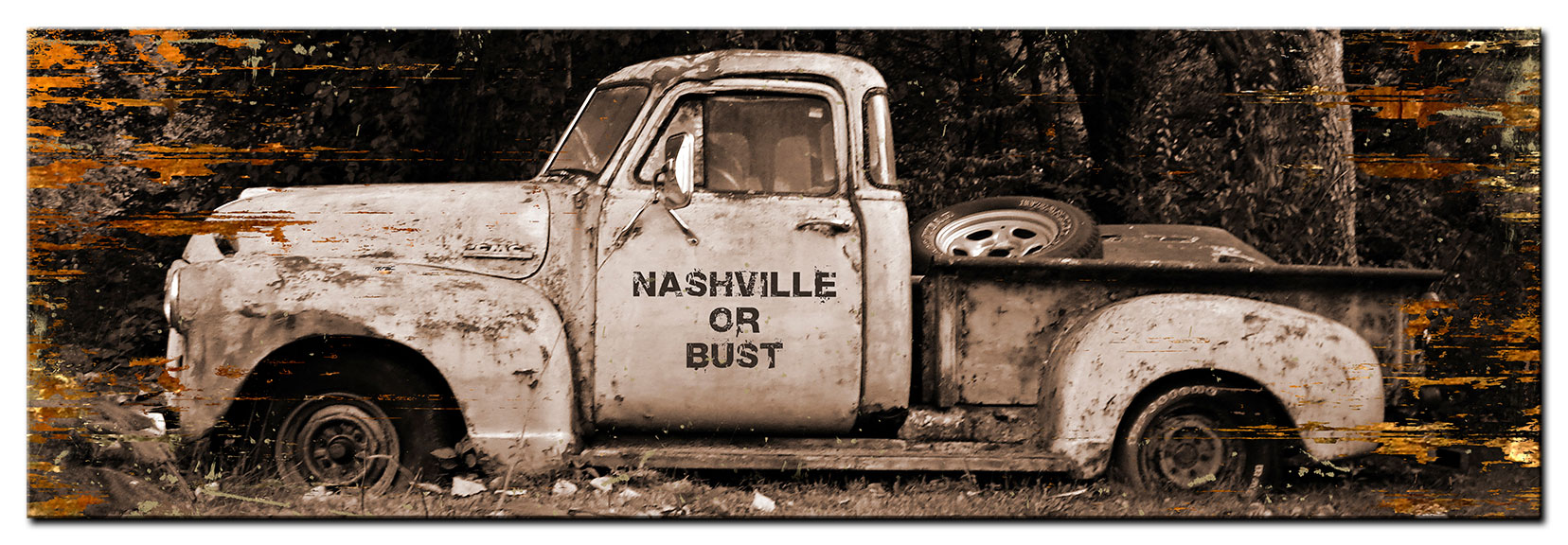 Truck Nashville Vintage Sign