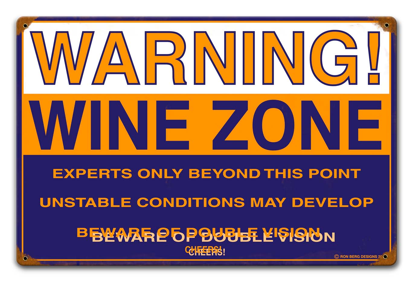 Wine Zone Vintage Sign