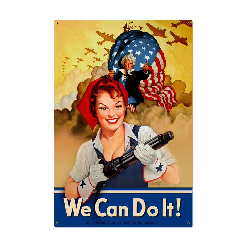 We Can Do It Vintage Sign