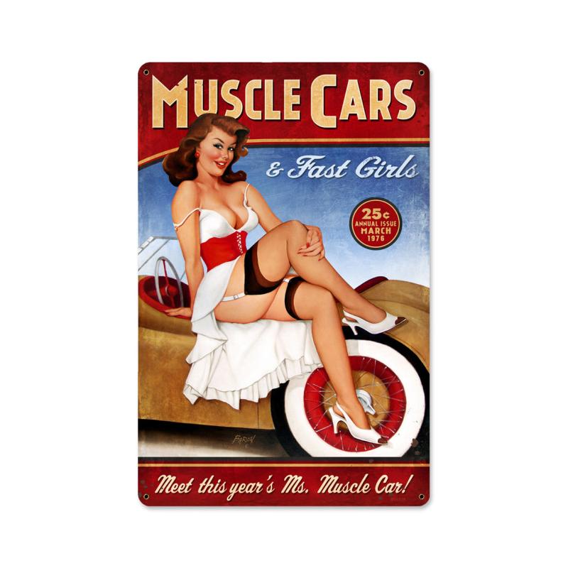 Muscle Cars Vintage Sign