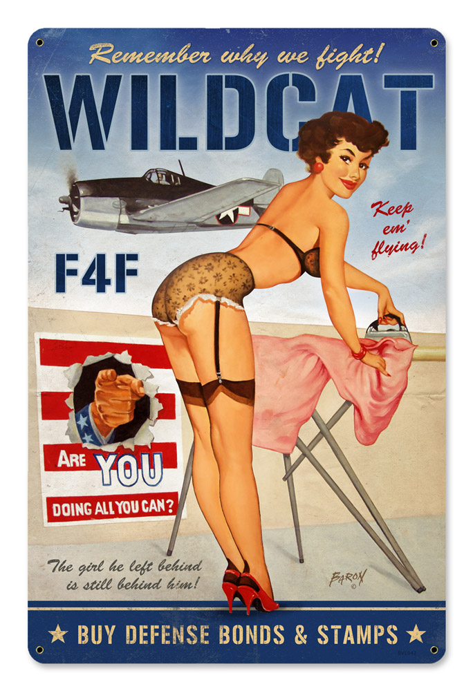 Hellcat F4F Vintage Sign