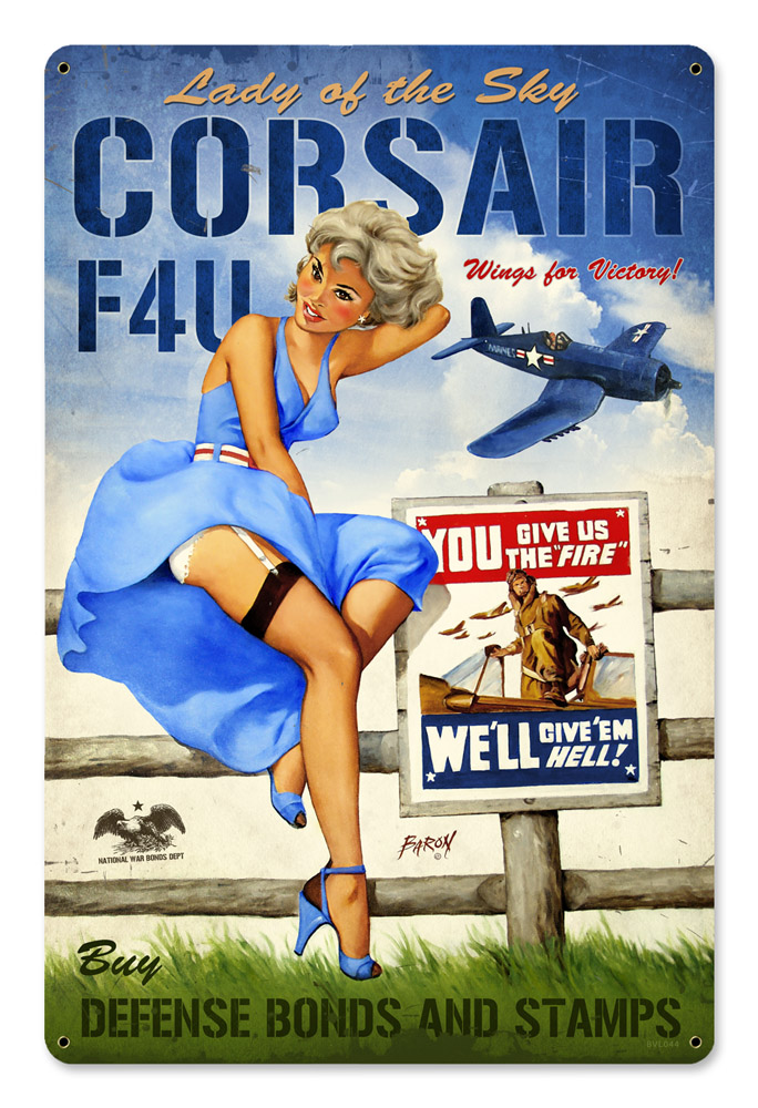 Corsair F4U Vintage Sign