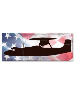 Planes E-2 Hawkeye American Flag - PLASMA