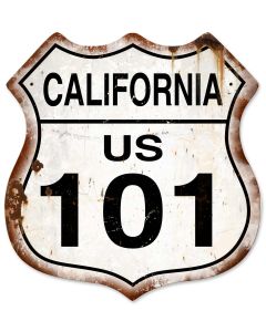 PSB412 - California Route 101 Shield - PLASMA
