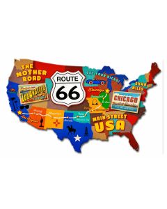 PSB418 - Route 66 USA Map