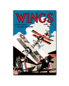Wings Novel Cover Metal Sign 16in X 24in 
