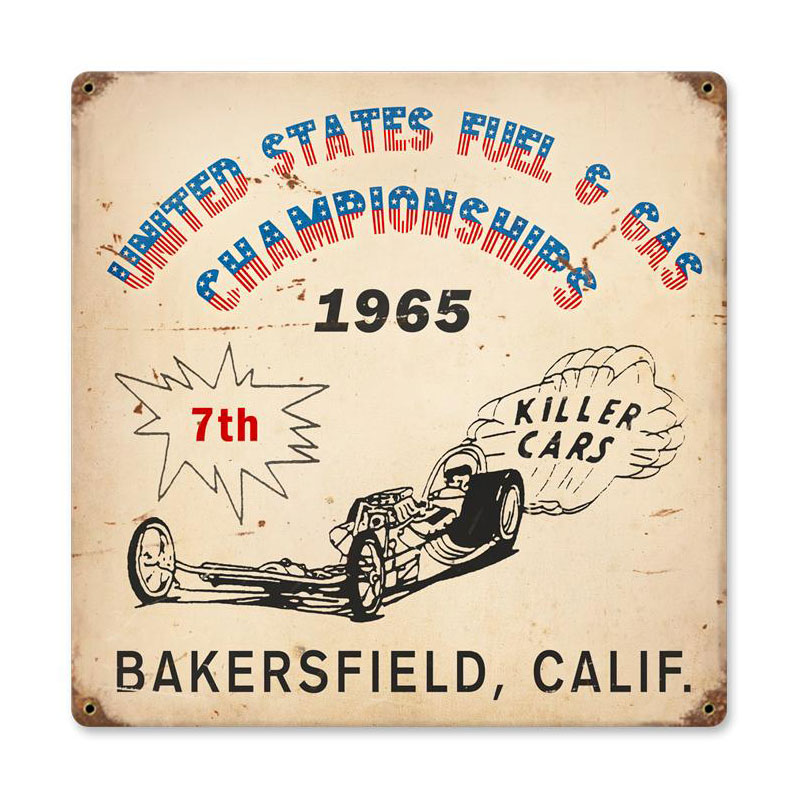 Bakersfield Killer Cars Vintage Sign