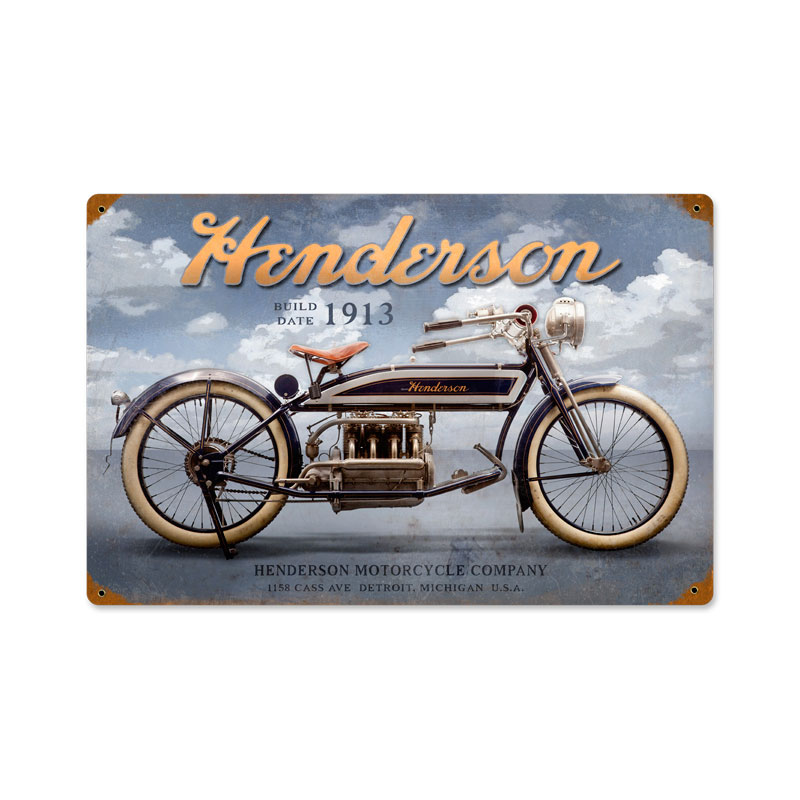 Henderson Clouds Vintage Sign