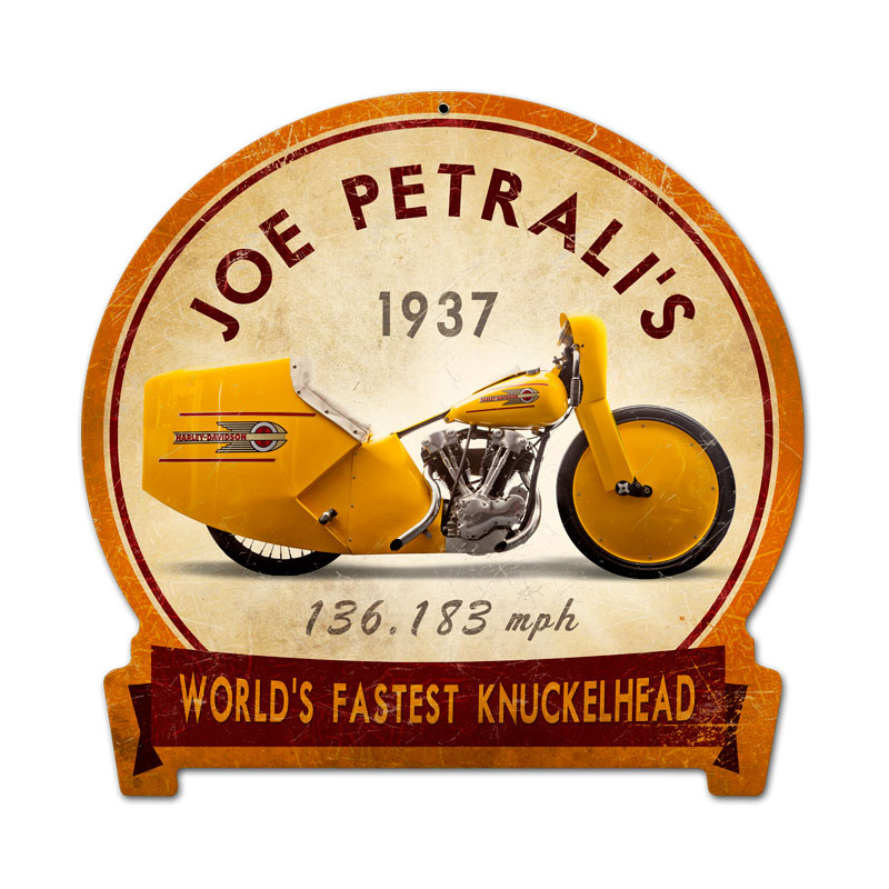 Joe Petrali Vintage Sign