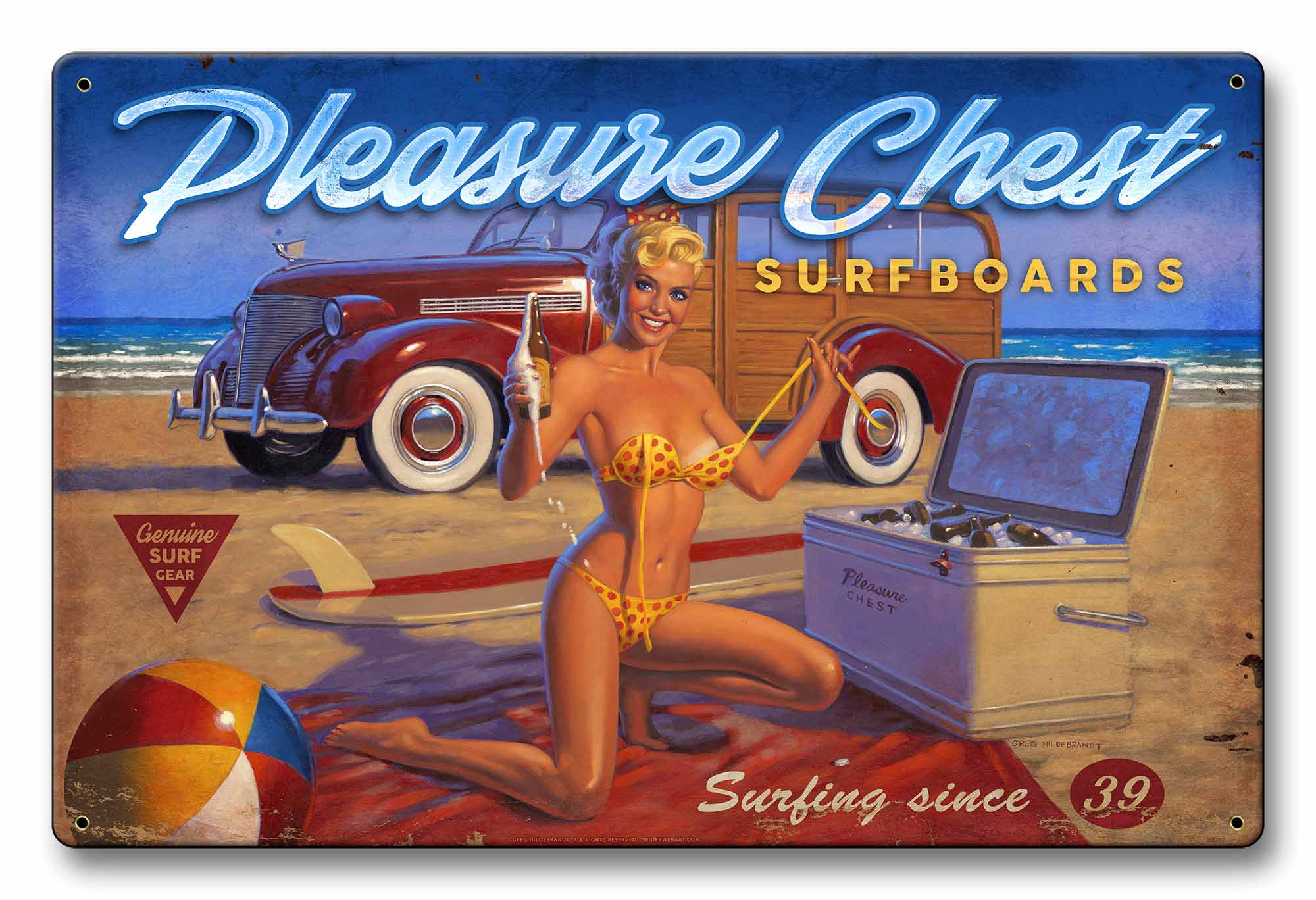 Pleasure Chest Vintage Sign