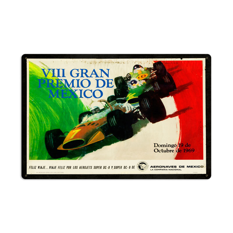 Mexico Grand Prix Vintage Sign