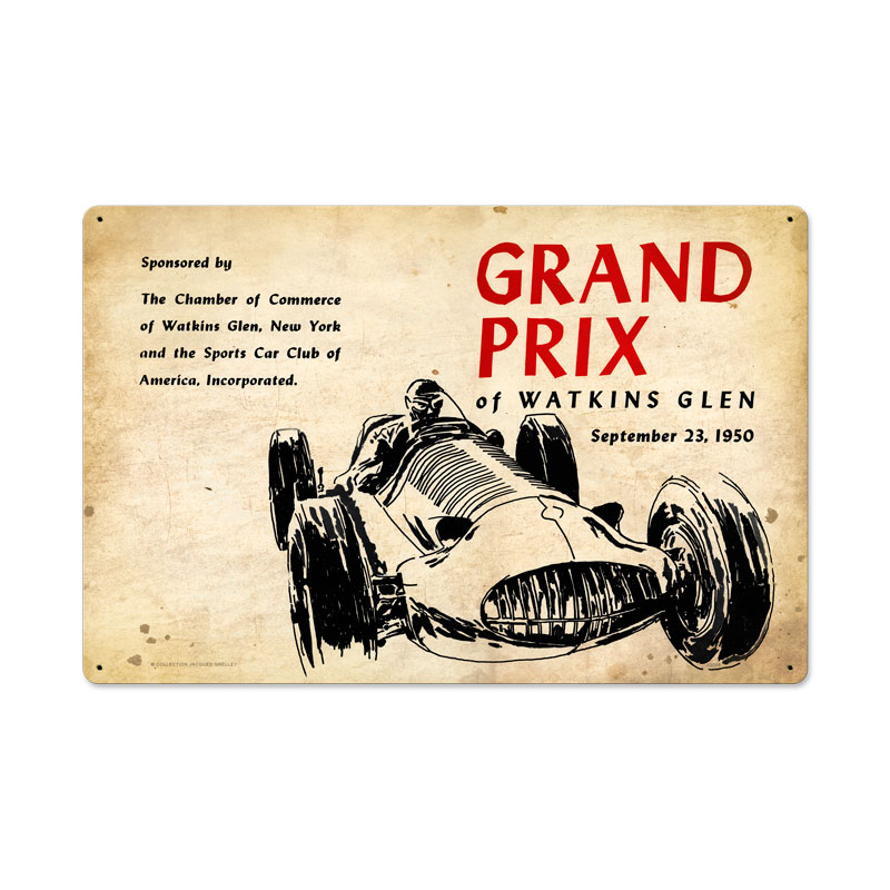 Watkins Glen Grand Prix Vintage Sign