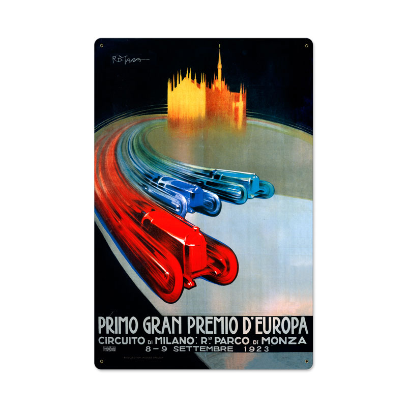 Europe Grand Prix Vintage Sign