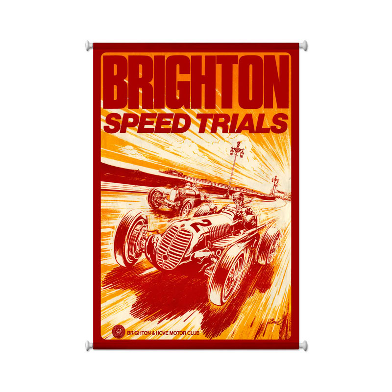 Brighton Speed Trials Vintage Sign