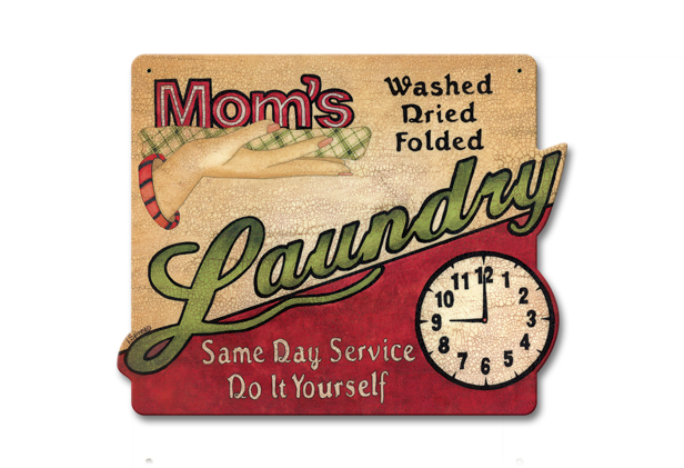 Mom's Laundry Vintage Sign