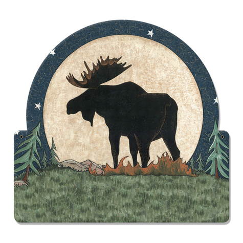 Moose Moon Vintage Sign