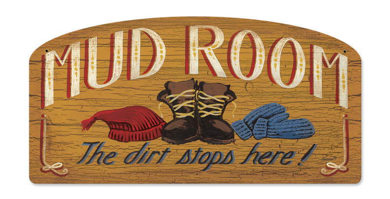 Mud Room Vintage Sign