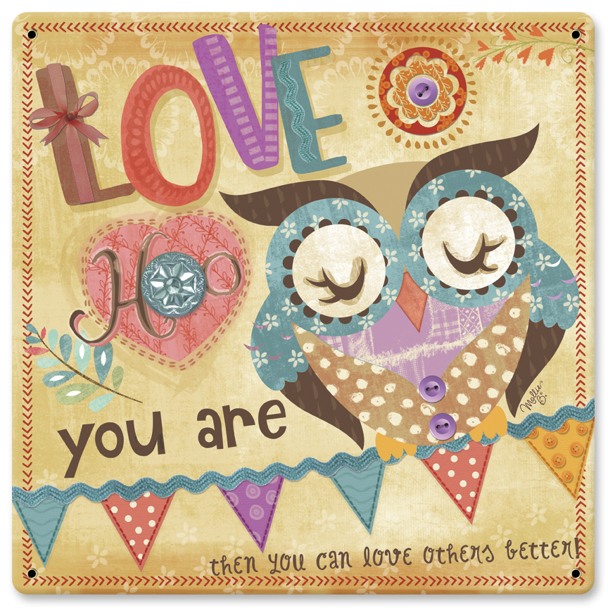 Love Hoo You Are Vintage Sign