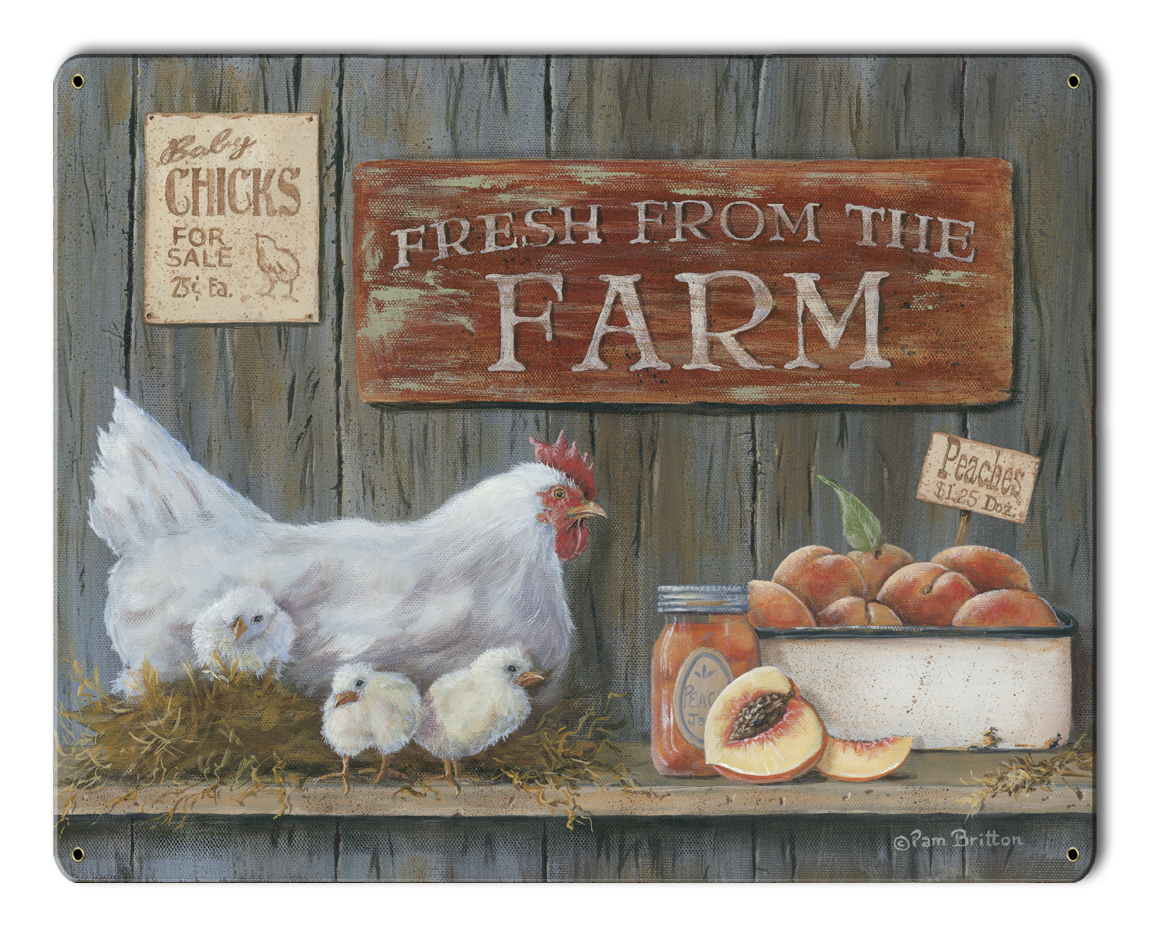 Fresh From The Farm Vintage Sign