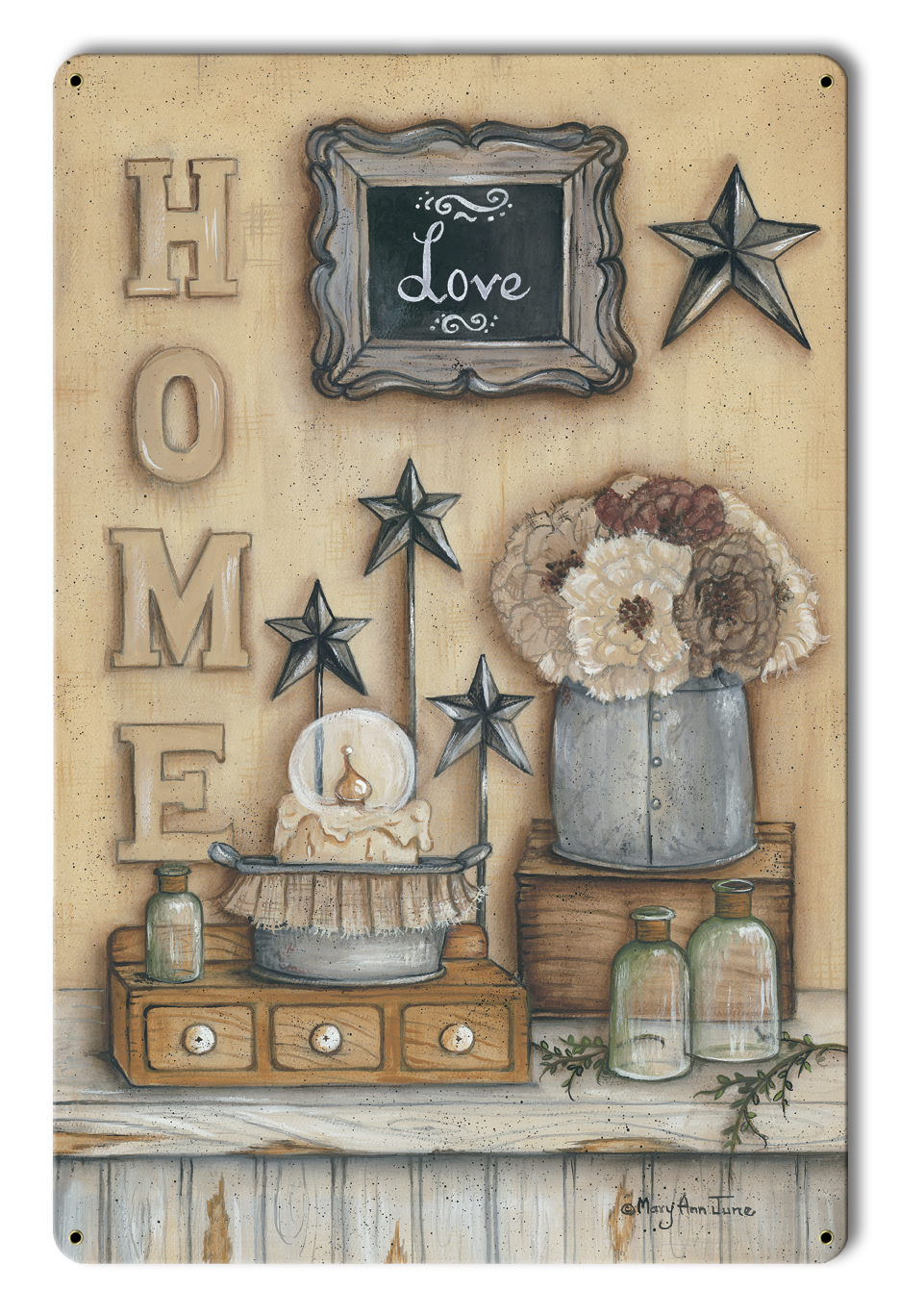 Home Love Vintage Sign