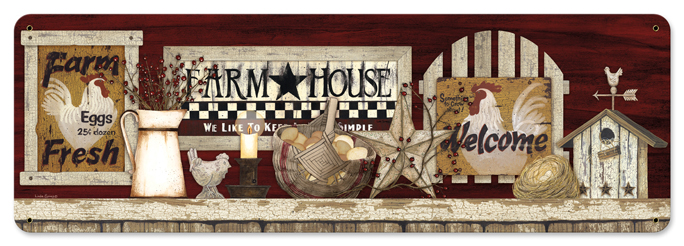 Farm House Welcome Vintage Sign
