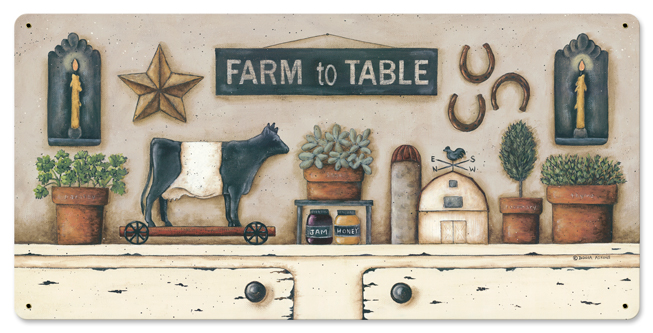 Farm To Table Vintage Sign