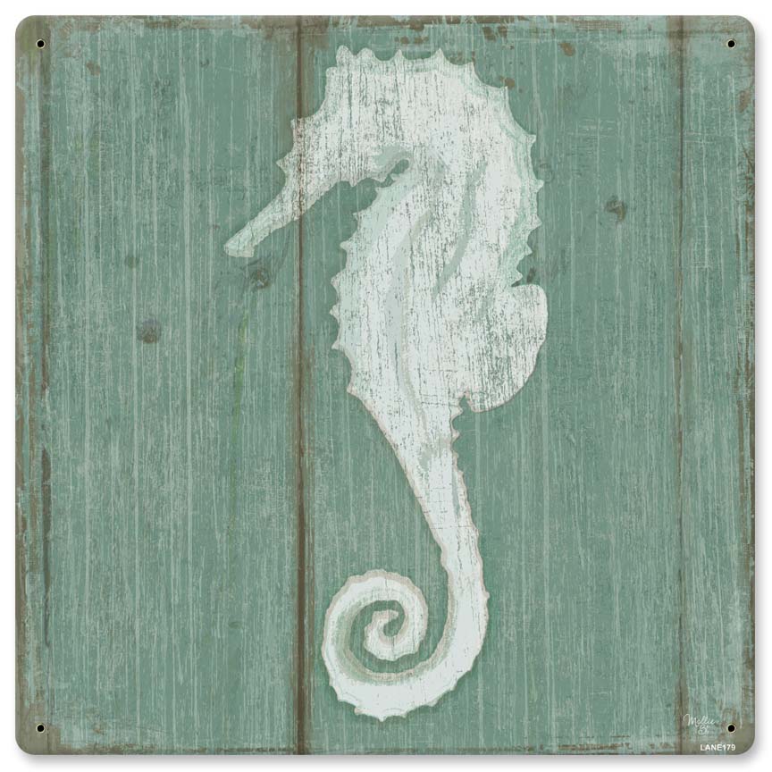 Seahorse Vintage Sign