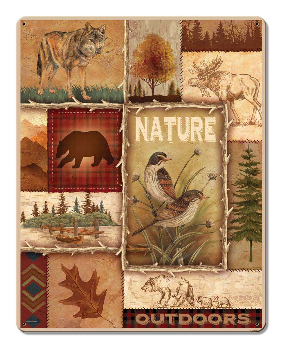 Nature Outdoors Vintage Sign
