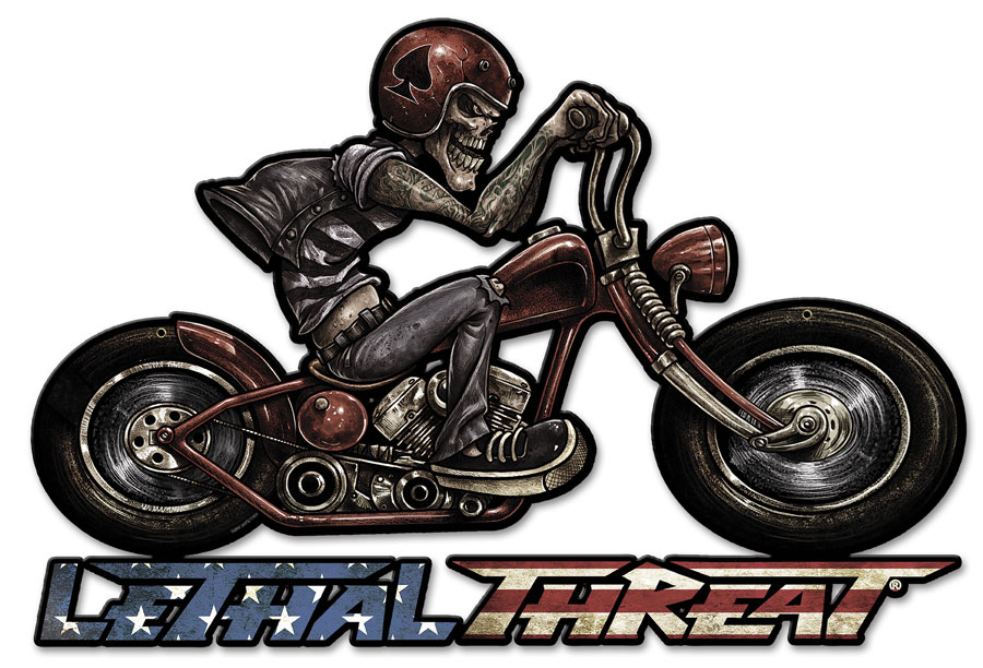 Motorcycle Skull Right