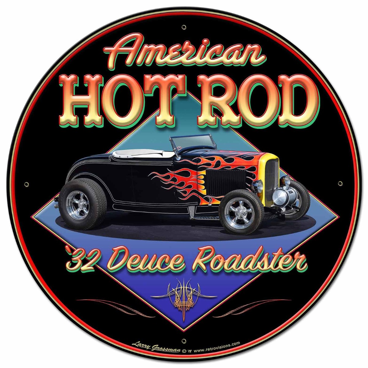 American Hot Rod '32  Vintage Sign