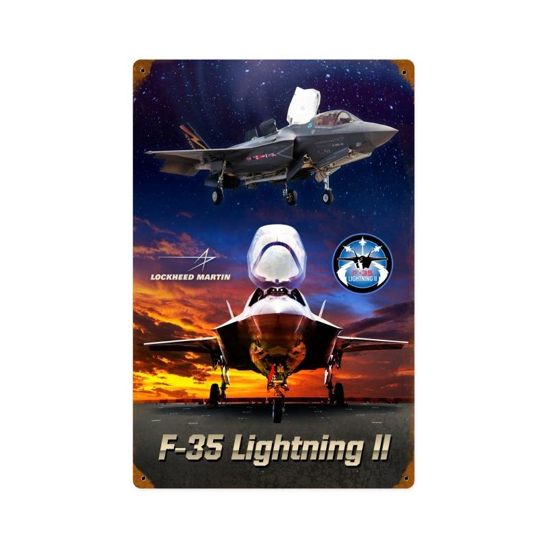 F35 Lightning Ii Vintage Sign