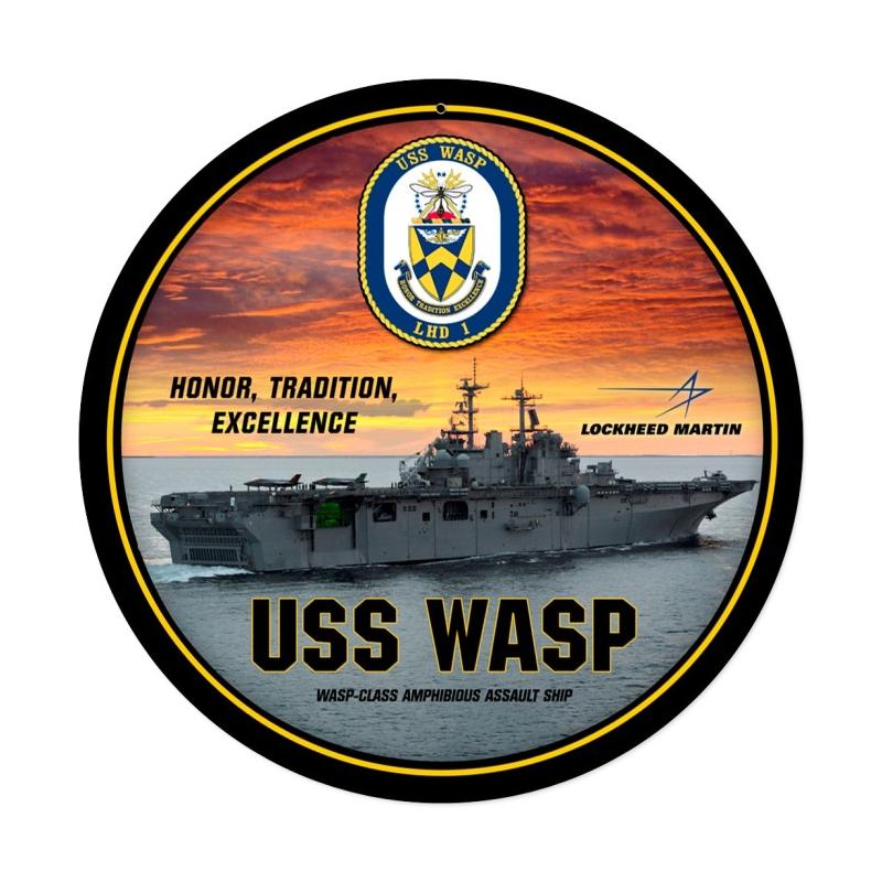 USS Wasp Vintage Sign