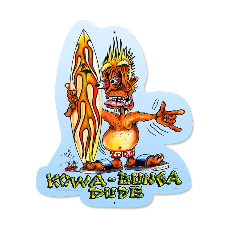Kawabunga Vintage Sign