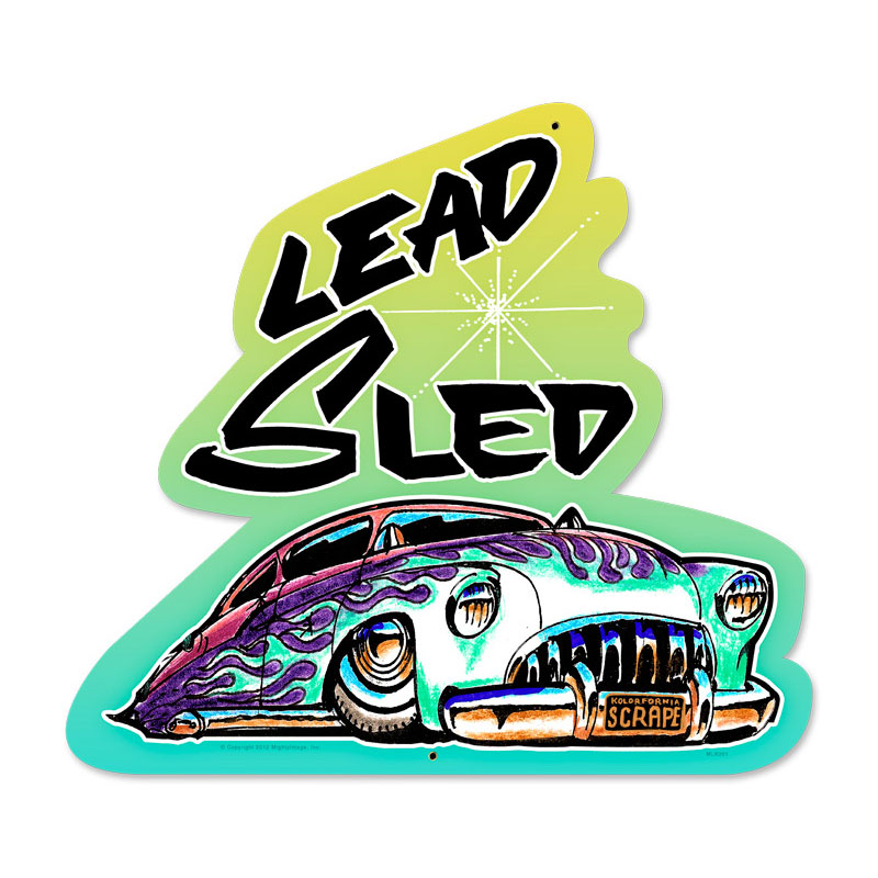 Lead Sled Vintage Sign