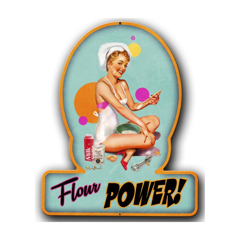 Flour Power Vintage Sign