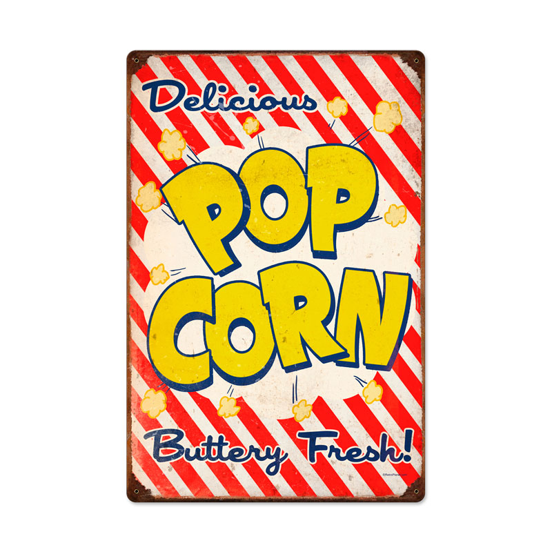 Pop Corn Vintage Sign