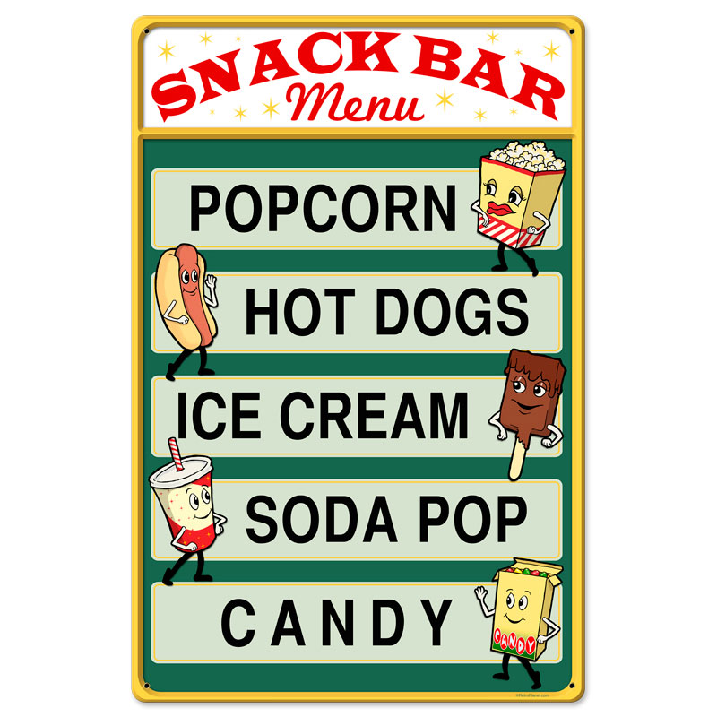Snack Bar Vintage Sign