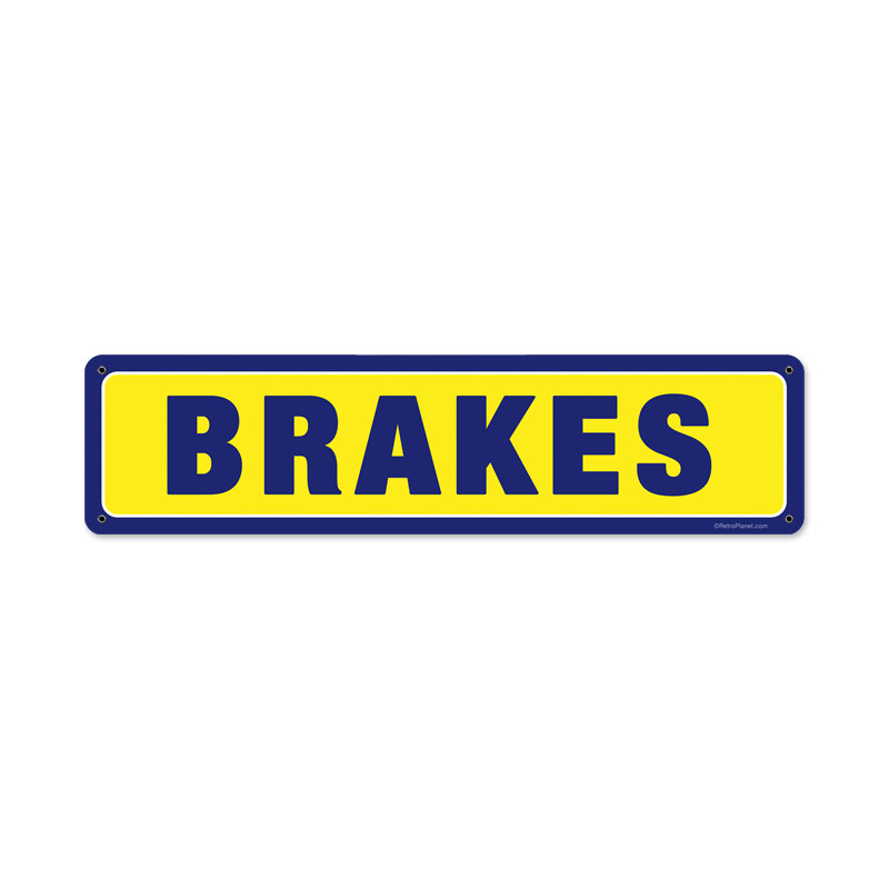 Brakes Vintage Sign