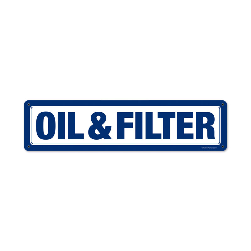 Oil Filter Vintage Sign
