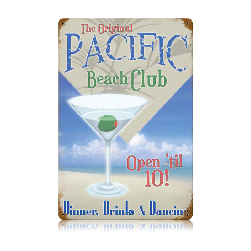 Pacific Beach Club Vintage Sign