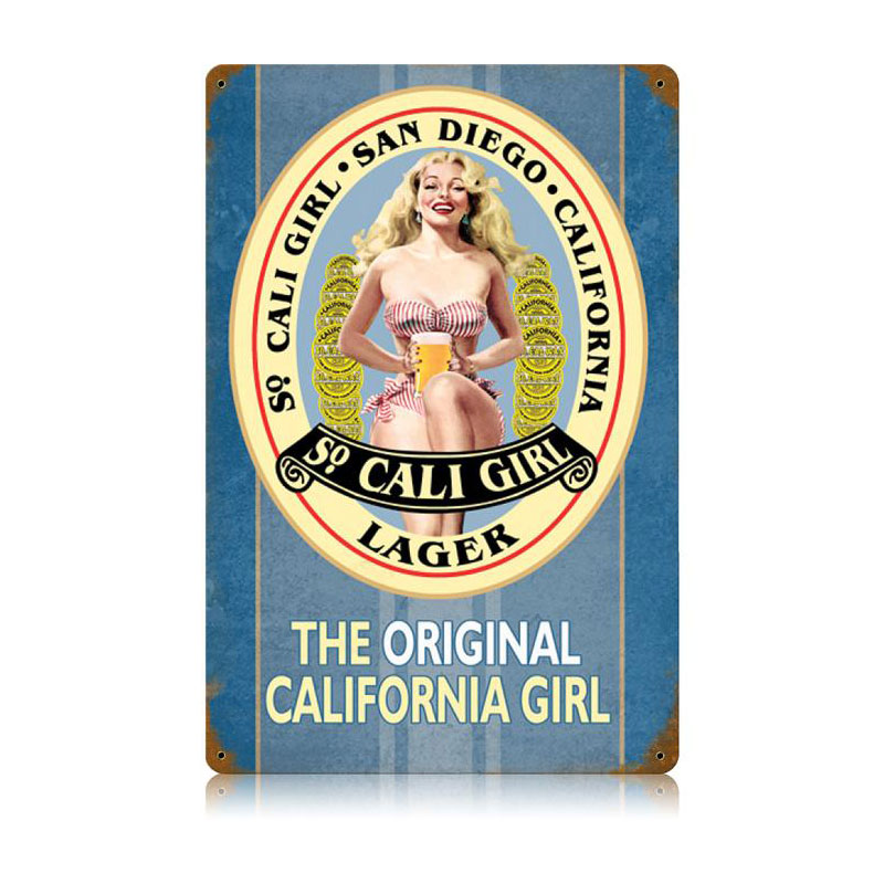 So Cali Girl Vintage Sign
